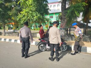 Sebanyak 43 Pelanggar Terjaring Ops Non Yustisi Yang Dilaksanakan di Kecamatan Gerung