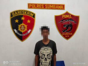Polres Sumbawa Tangkap Pelaku Penganiayaan Pasca Malam Pergantian Tahun Baru 2021