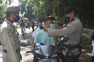 Operasi Yustisi Prokes Covid-19 Wilkum Polres Bima Kota, Kembali Ditegakkan