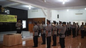 Waka Polres Sumbawa Pimpin Sertijab Kabag  Kasat dan Kapolsek