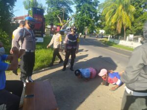 Polsek Alas Tetap Konsisten  Operasi Masker Pelanggar Semakin Menurun