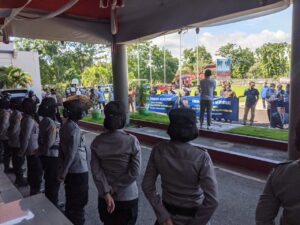 Polres Sumbawa Kawal dan Amankan Unjuk Rasa Forum Sumbawa Menggugat