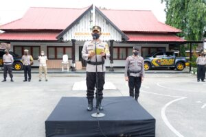 Polres Sumbawa Gelar Apel Kesiapan dan Mendukung Program Vaksinasi Covid-19