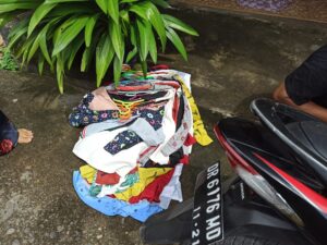 Pencuri Pakaian Tidak Berkutik, Saat Dikejar Terpojok di Gang Buntu