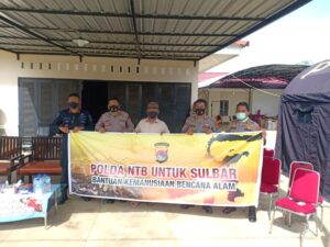 Rombongan Polda NTB Serahkan Bantuan untuk Sulbar, Diterima Langsung Oleh Wakapolda Sulbar