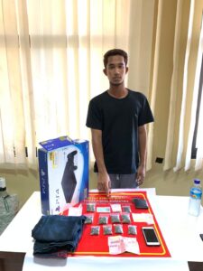 SATRESNARKOBA POLRES LOTARA RINGKUS PEMILIK GANJA DI GUBUK BARU TANJUNG