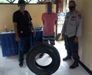 Polisi Ringkus Pelaku Pencurian Ban Di Kecamatan Moyo Hulu