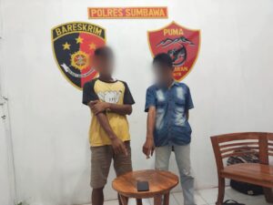 Tim Puma Polres Sumbawa Amankan Terduga Pencuri dan Penadah