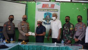 Polres Sumbawa Sosialisasikan Lomba Kampung Sehat NTB Jilid 2 di Moyohilir