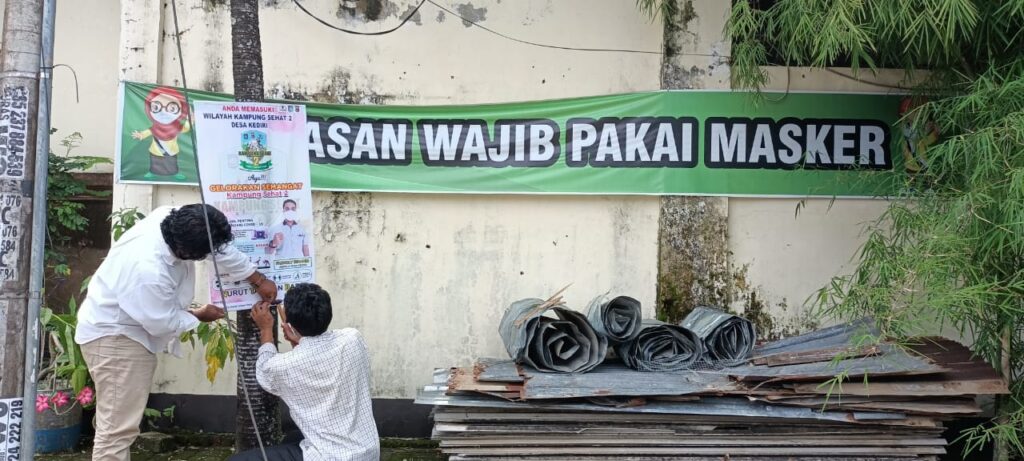 Dukung Kampung Sehat Jilid II, Desa Kediri Gencarkan Sosialisasi Protokol Kesehatan