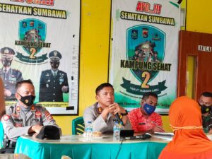 Kapolres Sumbawa Sosialisasikan Kampung Sehat Jilid 2 Di Kelurahan Samapuin