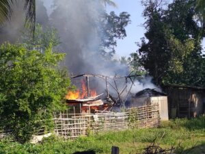 Kebakaran Menghanguskan Satu Rumah Panggung Milik Petani