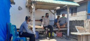 Kapolsek Lakukan Patroli Dan Sambang Sukseskan Kampung Sehat