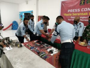 Penghuni Lapas Kelas II A Mataram di Kuripan, Dirazia Mendadak Petugas Gabungan