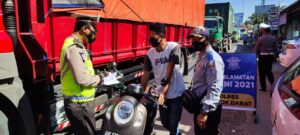 Jaring 50 Pelanggar di Rumak Kediri, Operasi Rinjani 2021 Polres Lobar Kedepankan Cara Humanis
