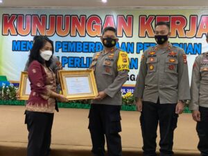 Polres Bima Kota Terima Penghargaan dari Kemenpppa RI