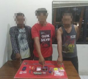 Sat Resnarkoba Polres Sumbawa Amankan Tiga Terduga Pelaku Narkoba