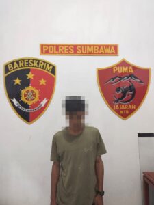 Lakukan Penganiayaan, Pemuda Ini Diamankan Sat Reskrim Polres Sumbawa