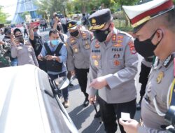 Kapolda NTB Cek Pos Penyekatan Dibundaran Jempong, Tidak Pakai Masker Swab Ditempat