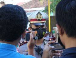 Vaksin Mobil Keliling Sat Lantas Polres Lobar di Kediri Ludes dalam Sekejap