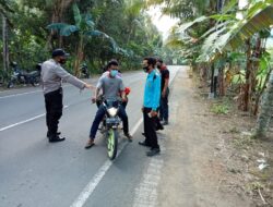 Gencar Lakukan Himbauan Prokes, Polsek Sekotong Tingkatkan Pengawasan