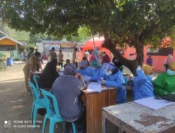 Ratusan Warga Kecamatan Maluk di Vaksin Massal
