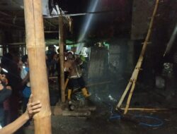 5 Ton Tembakau Ludes Terbakar di Praya Timur Lombok Tengah