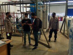 Ketersediaan Oksigen, Polsek Gerung Sambangi Rumah Sakit, Puskesmas, dan Gudang Oksigen