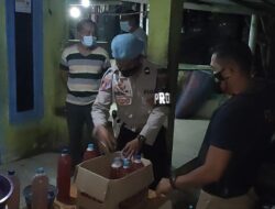 Kerap Timbulkan Keributan, Polsek Gerung Menyita 57 Botol Tuak