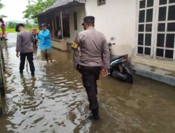 Sungai Meluap Kelebihan Debit Air, Rendam Halaman Rumah dan Persawahan Warga Dusun Pelepok Gerung