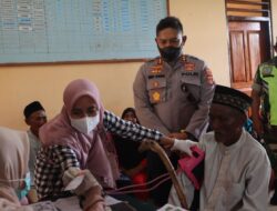 Kapolres Bima Kota Pantau Akselerasi Vaksinasi di Langgudu