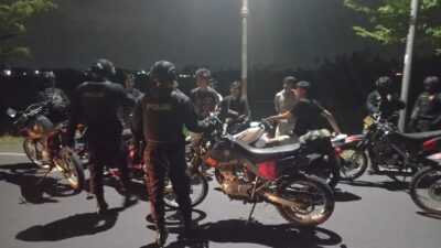 Tim Puma 8 Sat Samapta Polres Lombok Barat, Sisir Wilayah Pada Jam Rawan