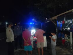 Patroli Blue Light Polsek lembar, Jaga Kamtibmas dan Himbau Prokes