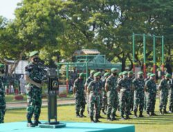 Jajaran Korem 162/WB Gelar Apel Persiapan Pengamanan Aksi Unras 11 April 2022