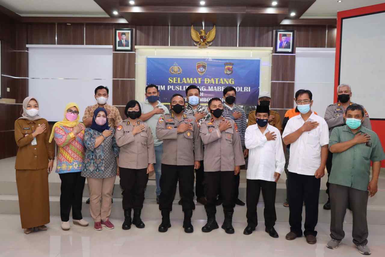Kunjungan Tim Puslitbang Polri