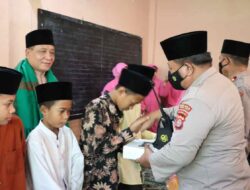 Silahturahmi Ramadhan Jajaran Polres Lobar, Sambangi Yayasan Yatim piatu Nurul Qur’an Bengkel