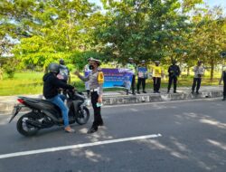 Ops Keselamatan Rinjani 2022 Polres Lobar, lakukan Himbauan dan Bagi Masker