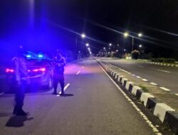 Cipta Kindisi, Patroli Blue Light Polsek Gerung Sisir di Jalan Bypass BIL Lokasi Rawan Lainnya