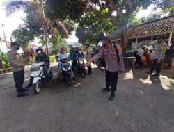 Genjot Capaian Vaksinasi, Polsek Kediri Lakukan Kegiatan Penyekatan