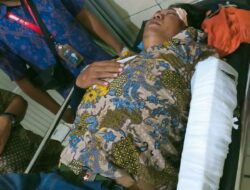 Laka Lantas Tunggal,Anggota Piket Polsek Pujut Evakuasi Korban