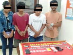 Sat Resnarkoba Polres Lobar,Ringkus Lima Terduga Pengguna Sabu