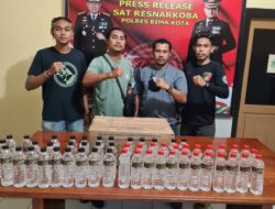 Tim Cobra Alpha Gagalkan Jual Edar Puluhan Botol Arak Bali