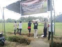 Amankan Pertandingan Turnamen Kades Cup, Polsek Seteluk Turunkan Personil