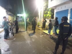 Patroli Malam Tim Puma 8 Sat Samapta Polres Lobar, Sambangi Ronda Warga