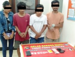 Penggerebekan Narkoba di Labuan Tereng Lembar, Polisi Amankan lima Orang di TKP Berbeda