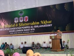 Polres Lombok Barat Sukses Amankan Kegiatan Halal Bihalal Ponpes Al Ishlahuddiny Kediri