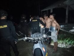 Tim Puma 8 Polres Lobar Pulangkan Sejumlah Remaja yang Nongkrong pada Jam Rawan