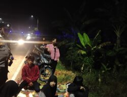 Cegah Aksi Kejahatan, Polsek Labuapi Pantau Tempat Tongkrongan Malam