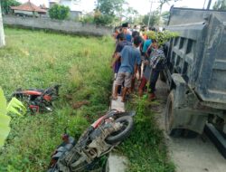 Polsek Pujut Lakukan Pengamanan,Olah TKP Dan Evakuasi Korban Lakalantas di Desa Kawo