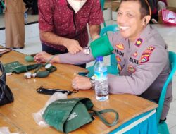 Sambut Hari Bhayangkara Ke -76 Polres Dompu Laksanaka Baksos Donor Darah